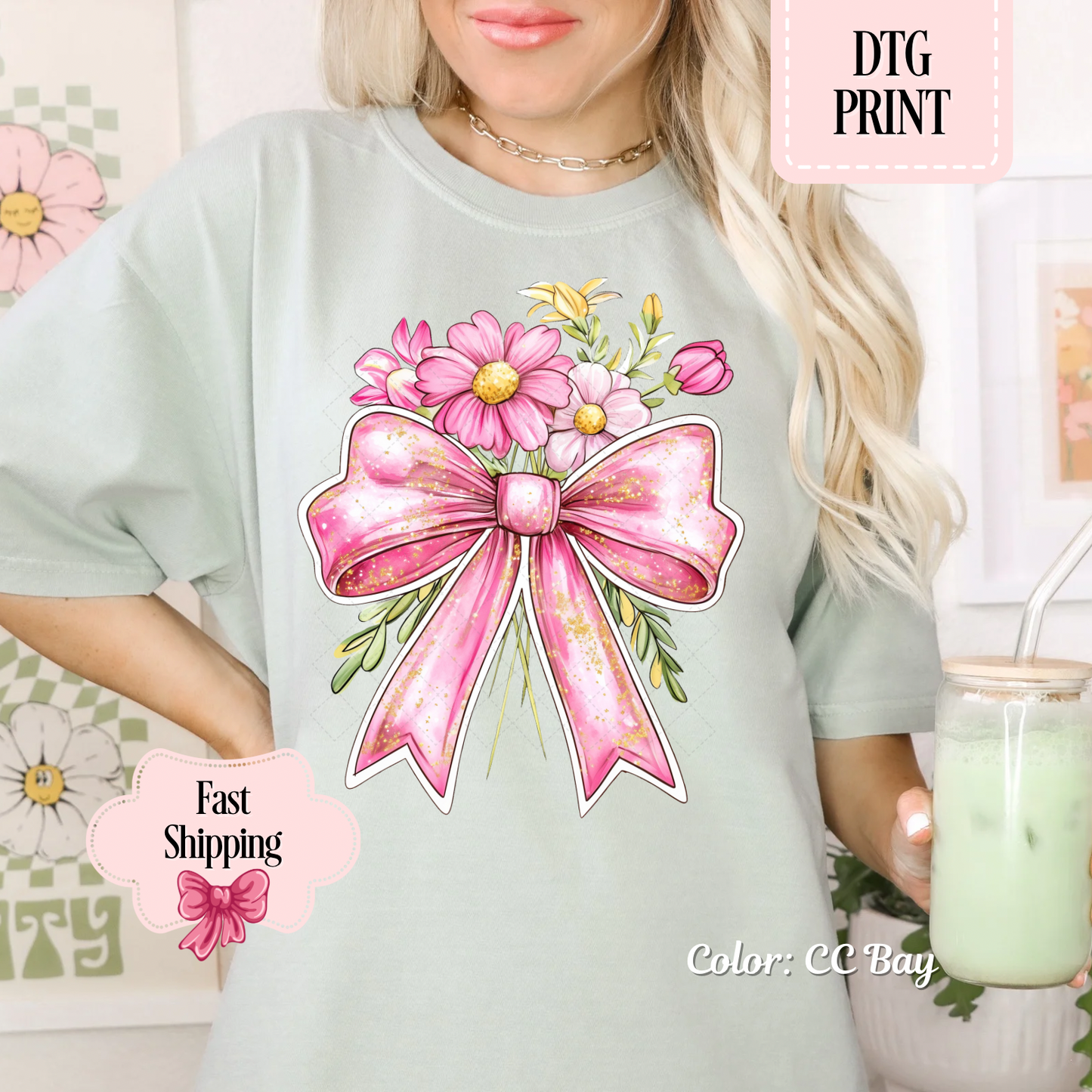 Spring Flower Bow