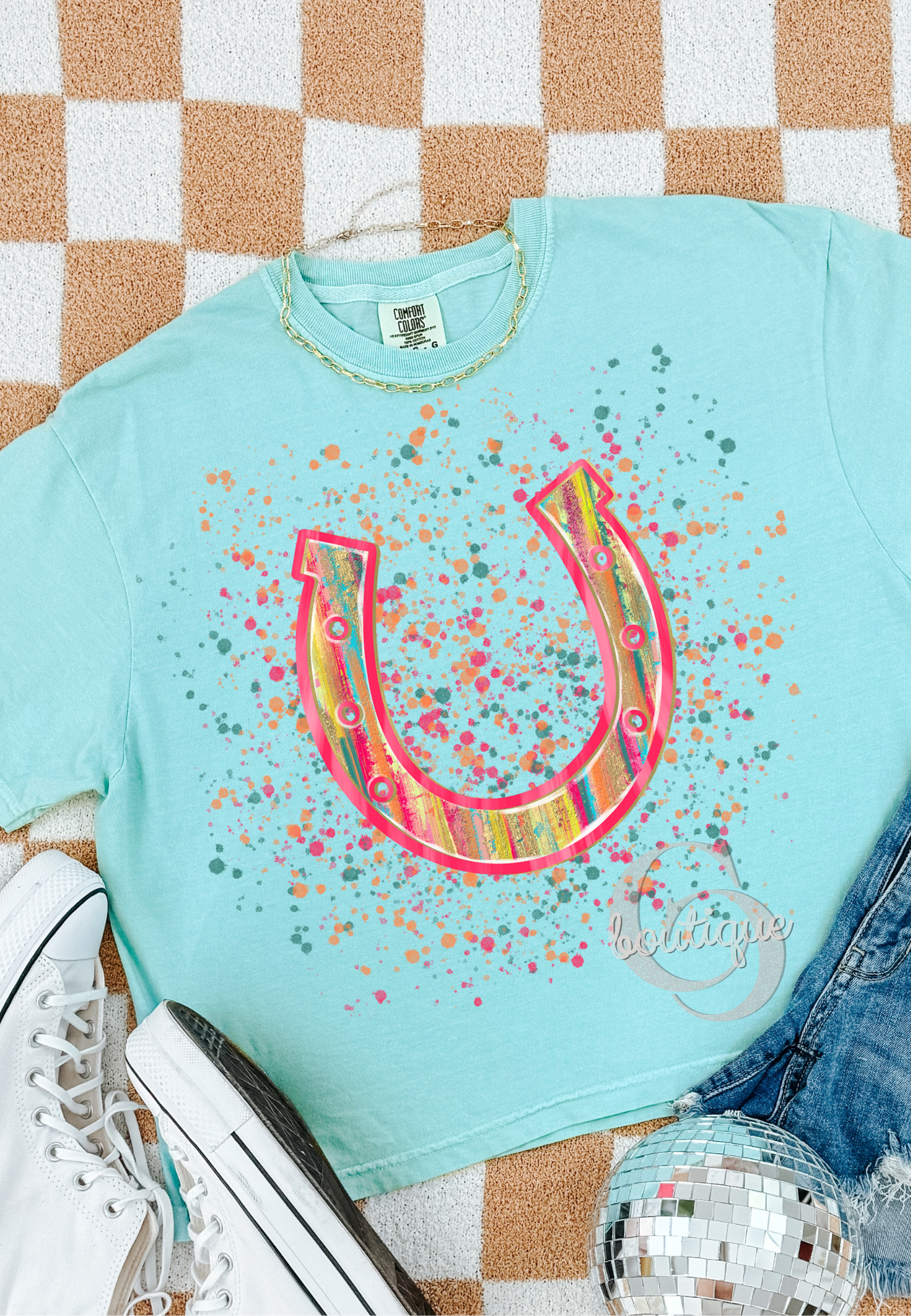 Horseshoe Color Splash Tee