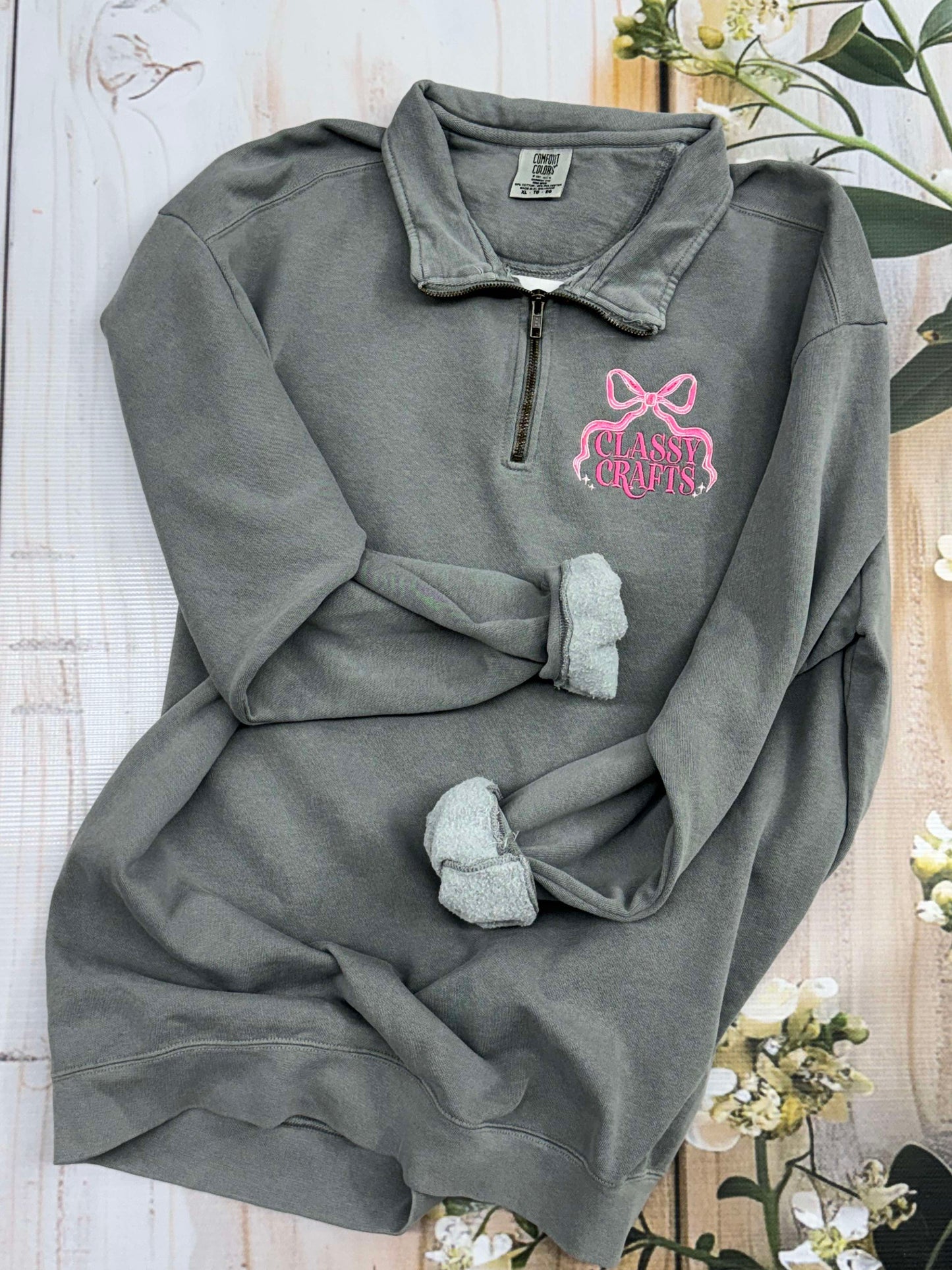 π Personalized Embroidered π Comfort Color Quarter Zip