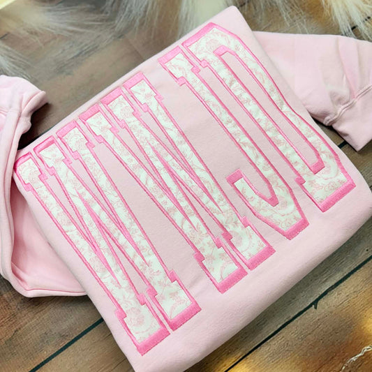 Huge WWJD Fabric Applique Embroidery