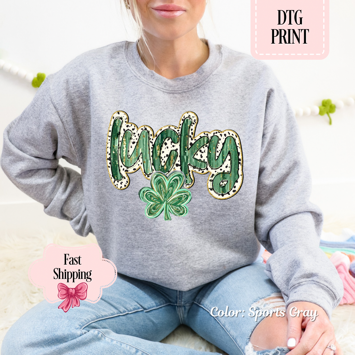 Glitter Lucky Shamrock
