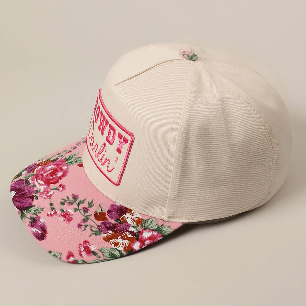 Howdy Darlin' Floral Patch Trucker Hat