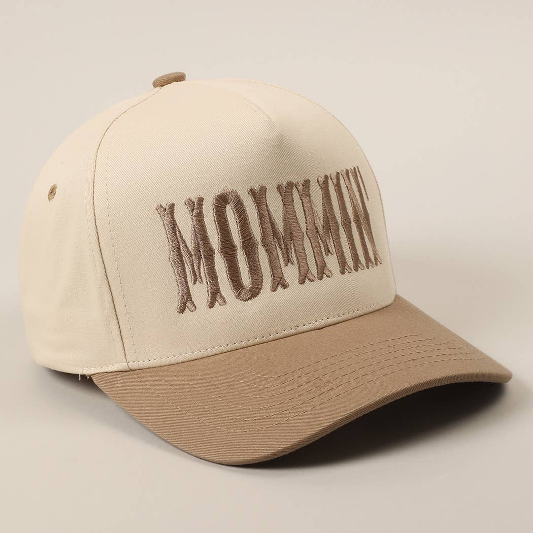 MOMMIN' Embroidered Two-Tone Trucker Hat