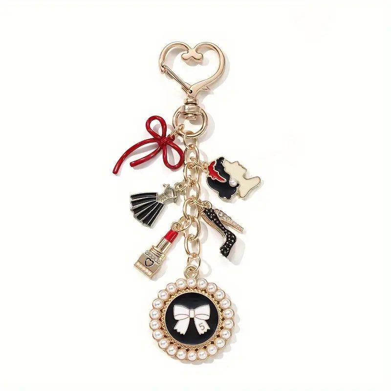Coquette Girly Charm Keychain
