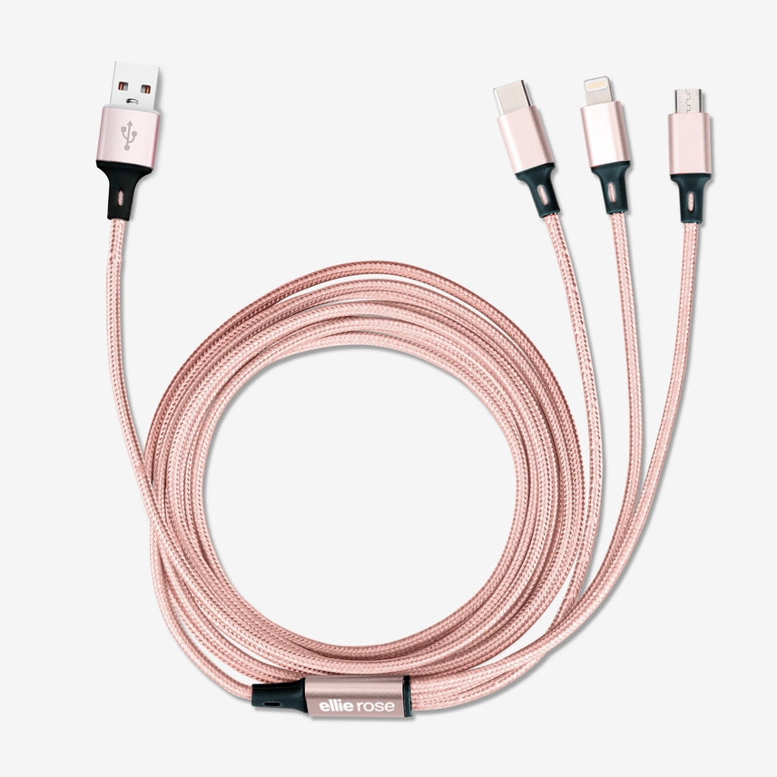 3-in-1 Stay Charged Cable 10 Ft