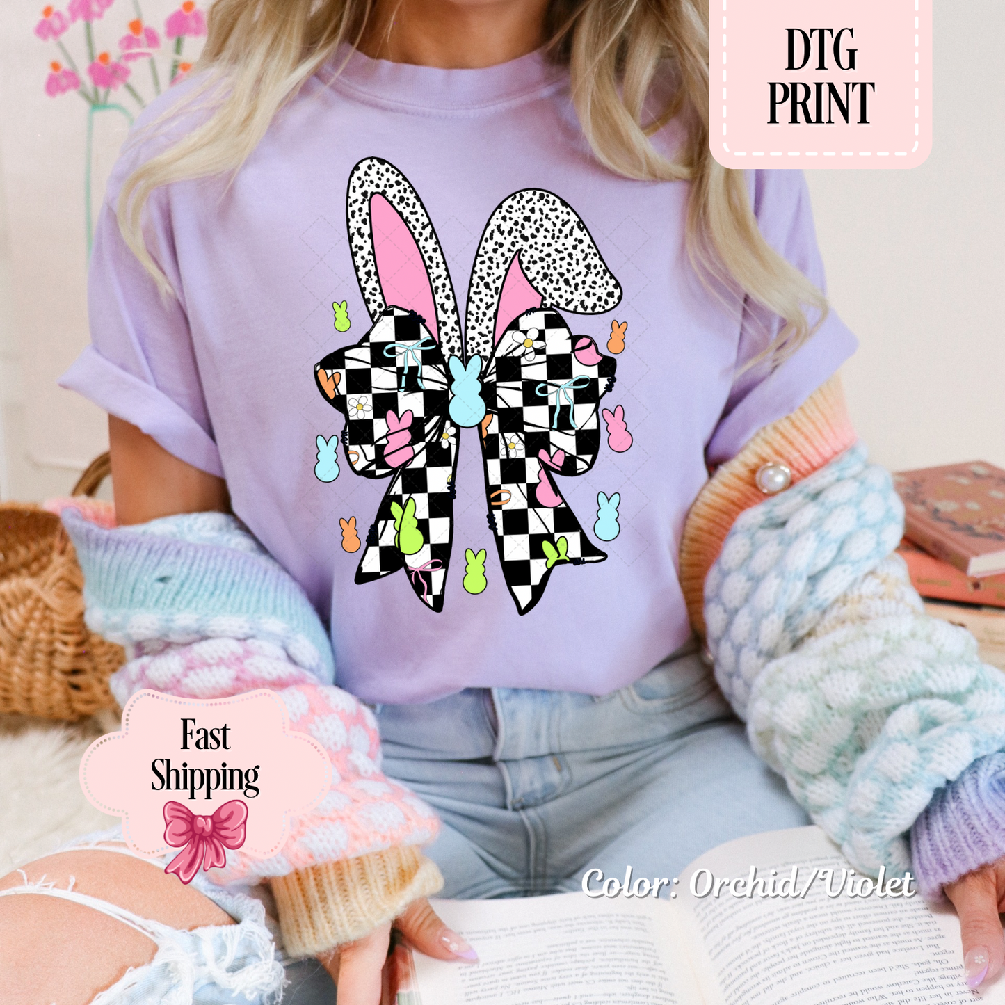 Checkered Bunny Ears