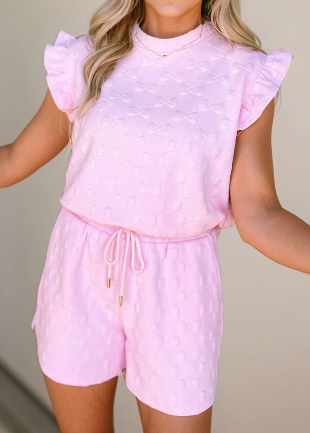 Sweet Treat Pink Bow 2 Pc Set