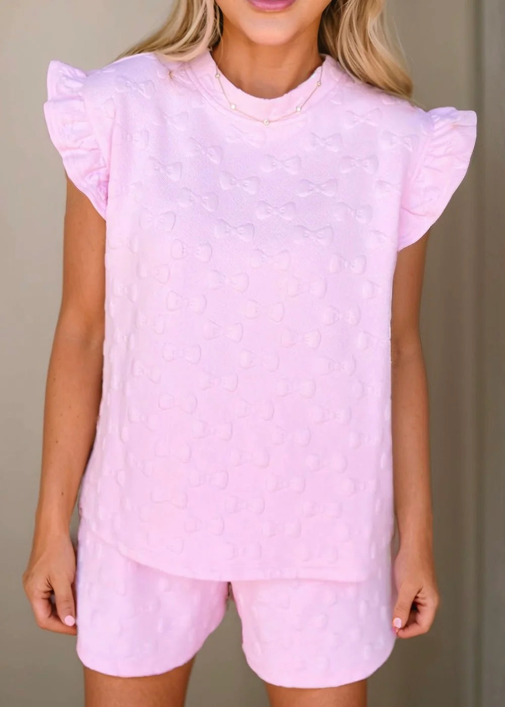 Sweet Treat Pink Bow 2 Pc Set