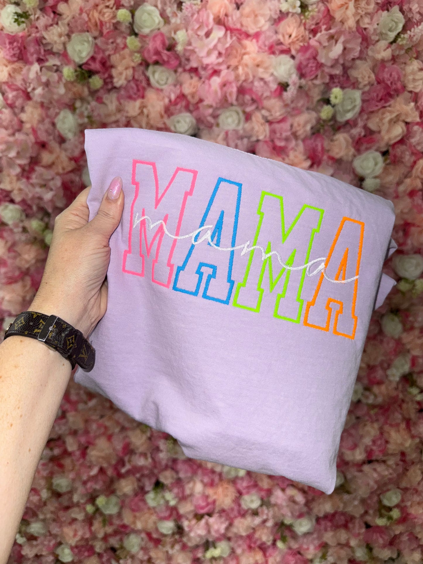Custom Neon Embroidered Tee