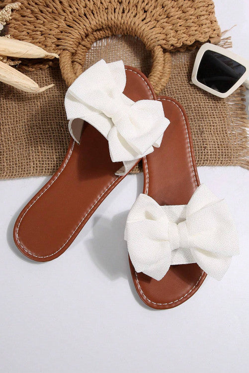 White Bow Bliss Sandals