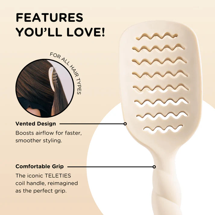 Vented Hair Brush - Teleties