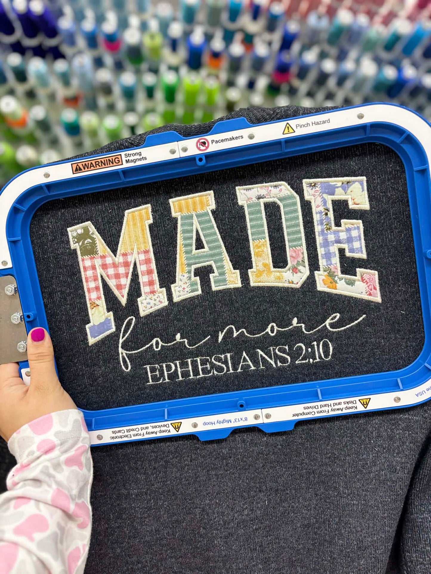 Made For More Fabric Applique Embroidery