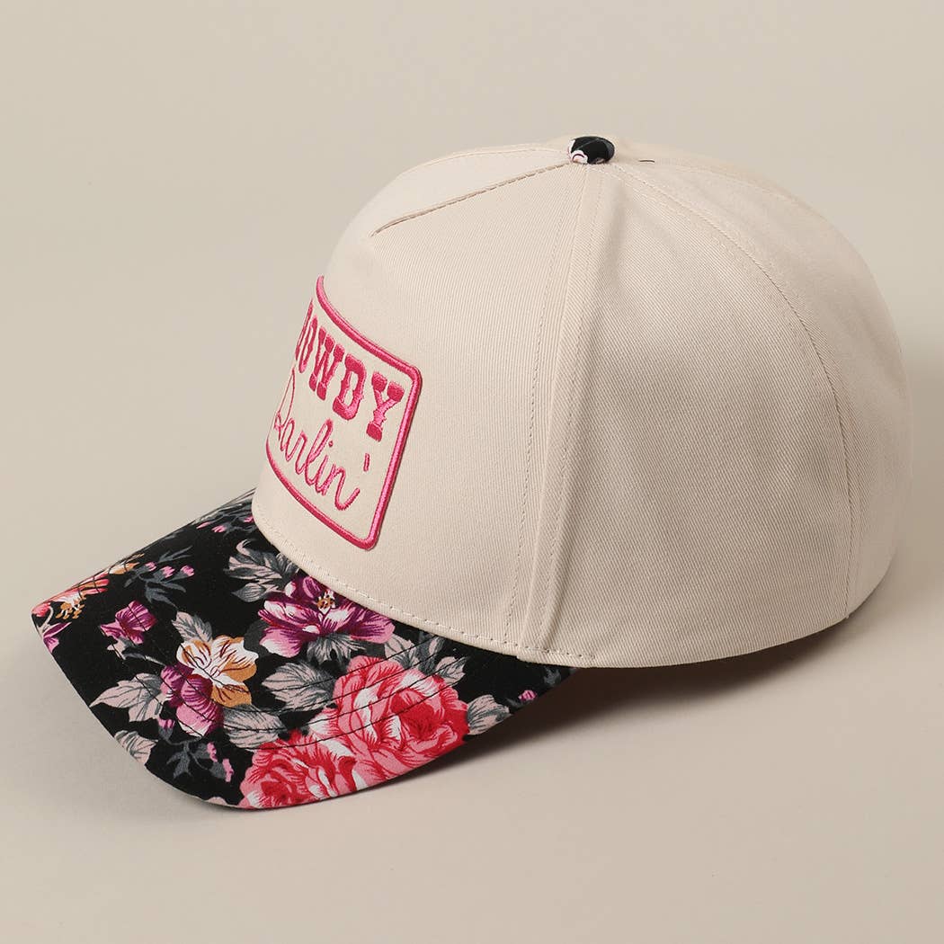 Howdy Darlin' Floral Patch Trucker Hat