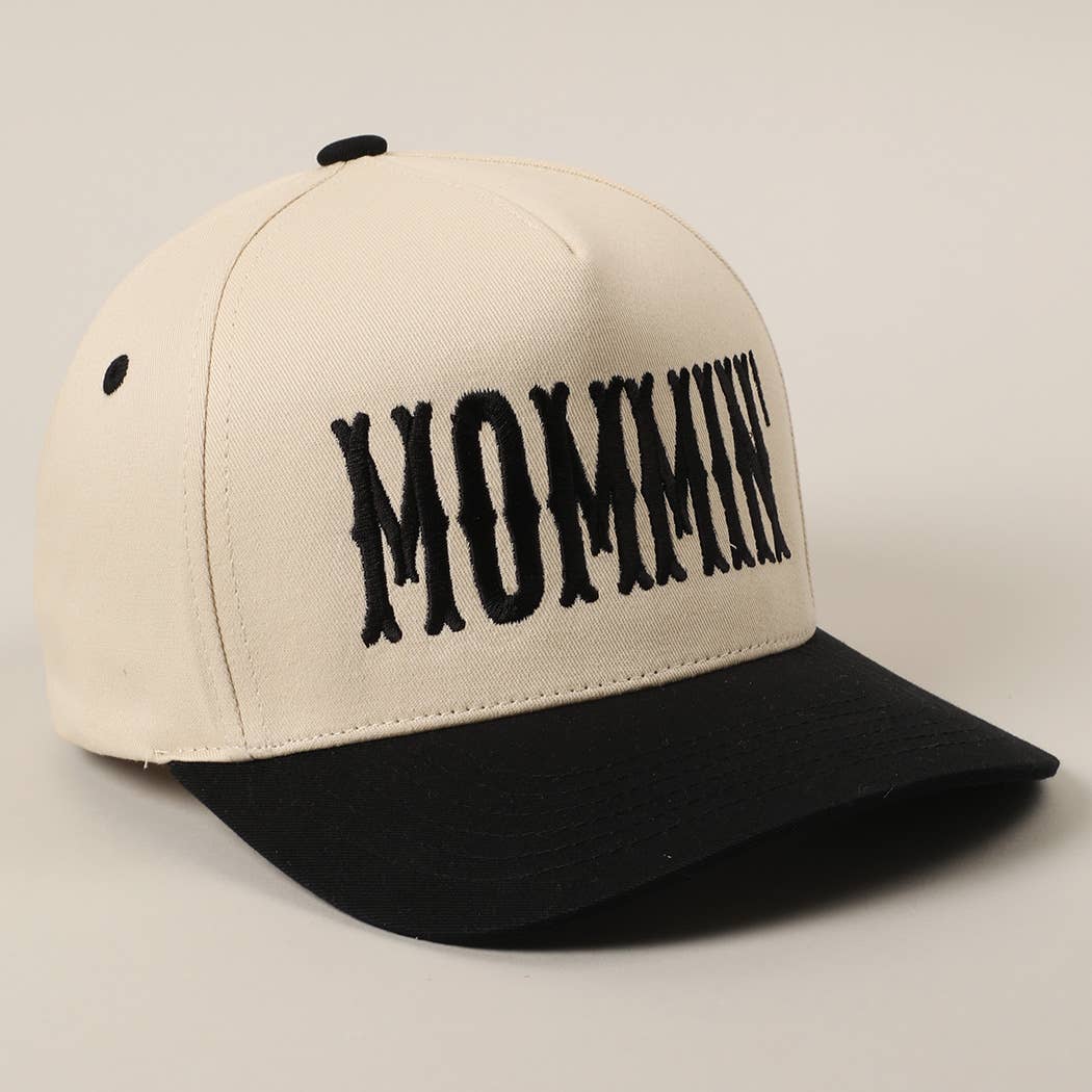 MOMMIN' Embroidered Two-Tone Trucker Hat