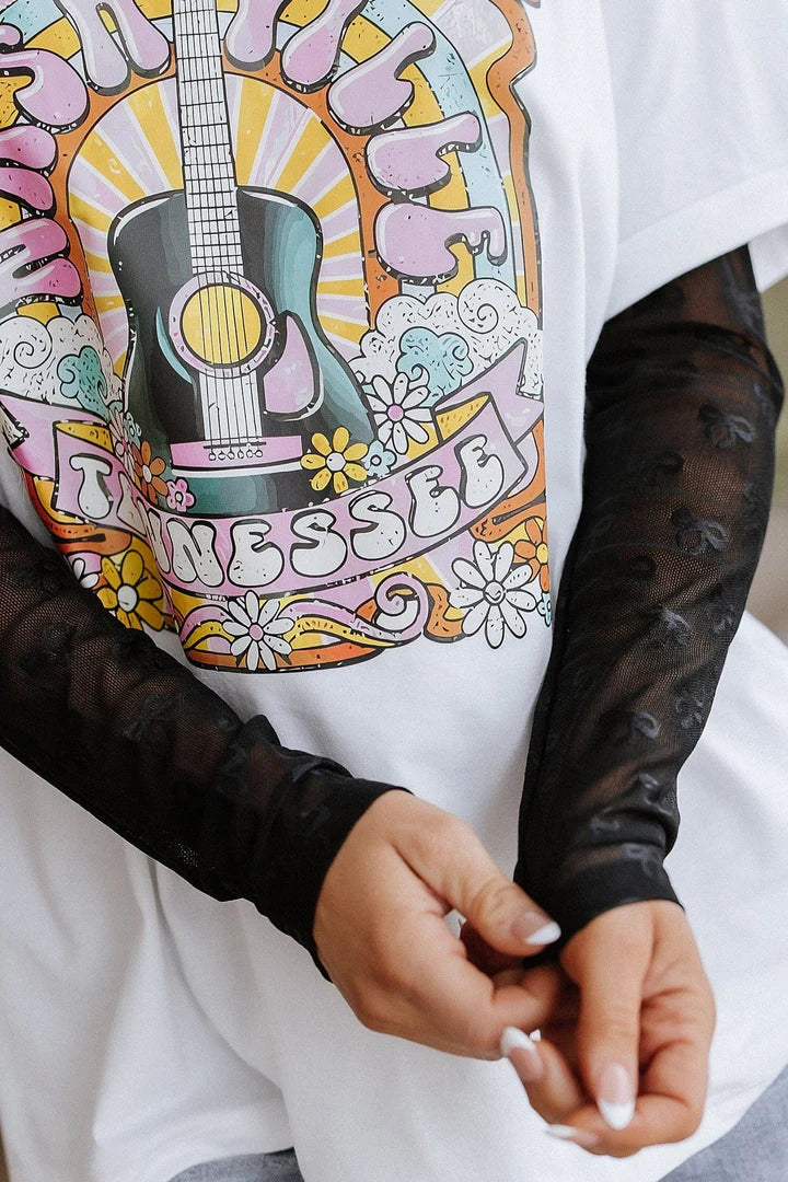 Classy Black Mesh Top