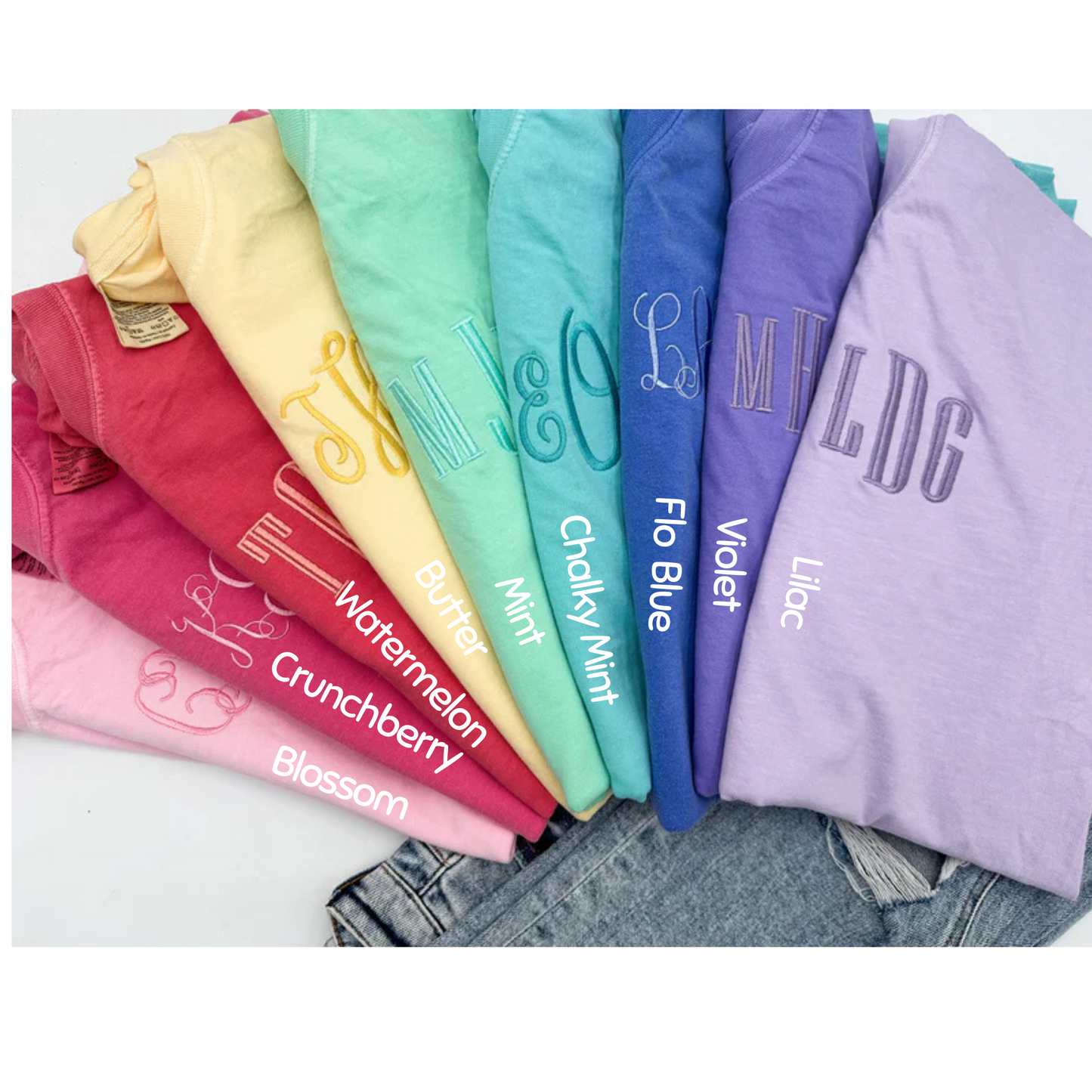 ✨ Comfort Colors Basic Embroidered Tee ✨