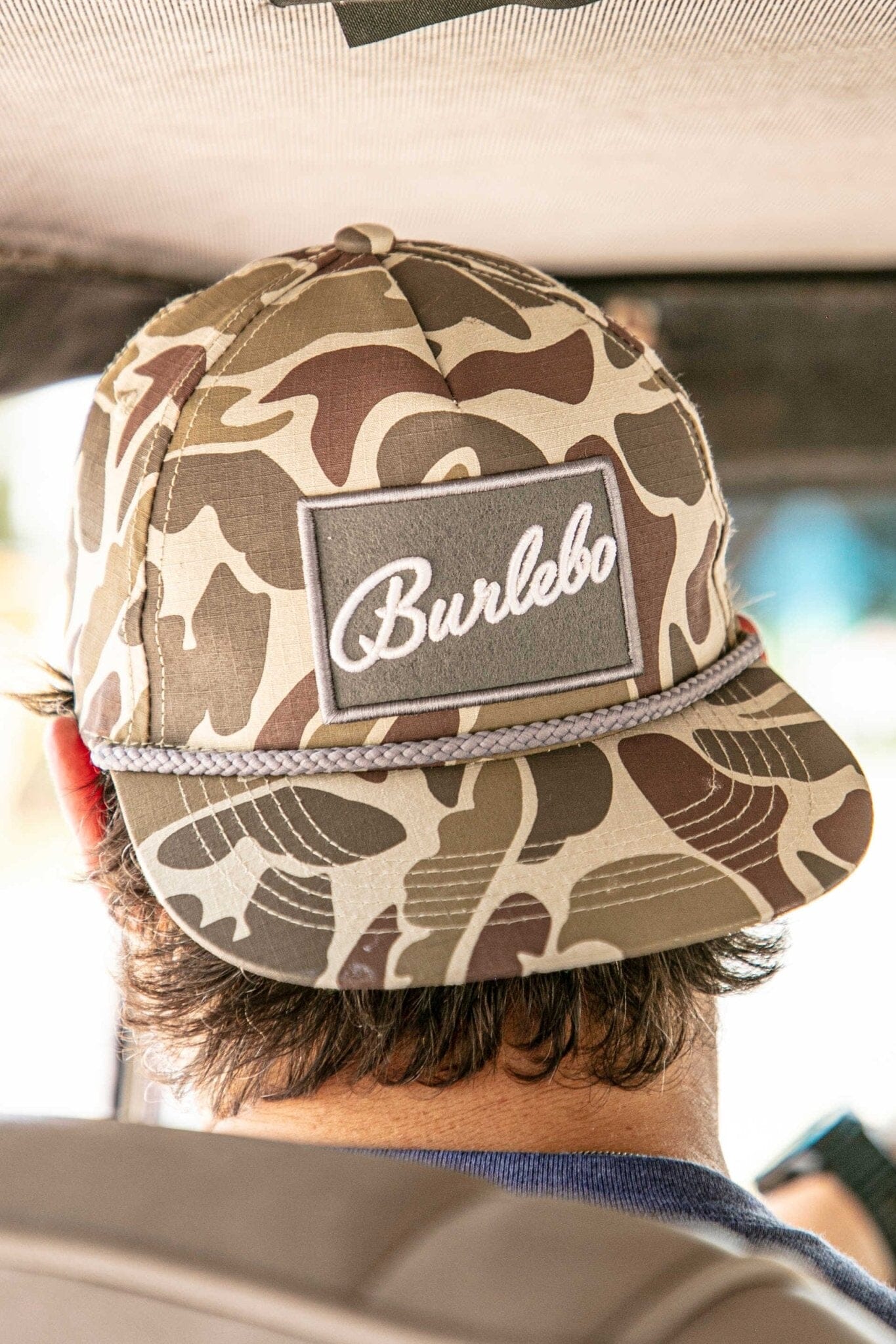 Burlebo Camo Script Snapback Hat