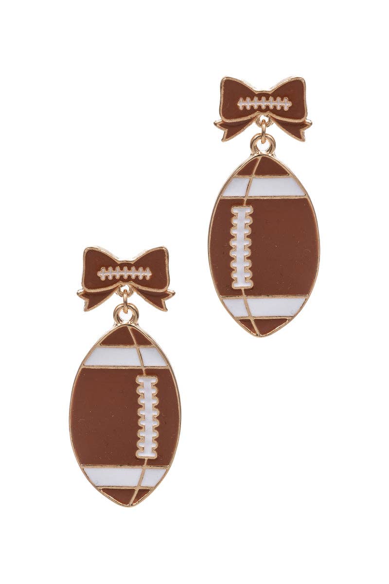 Touchdown Dangles Football Earrings