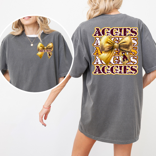 Aggies Stacked Bow