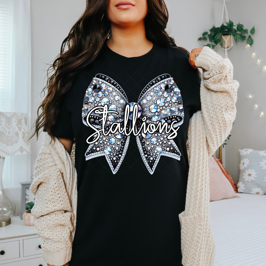 Stallions Rhinestone Bow