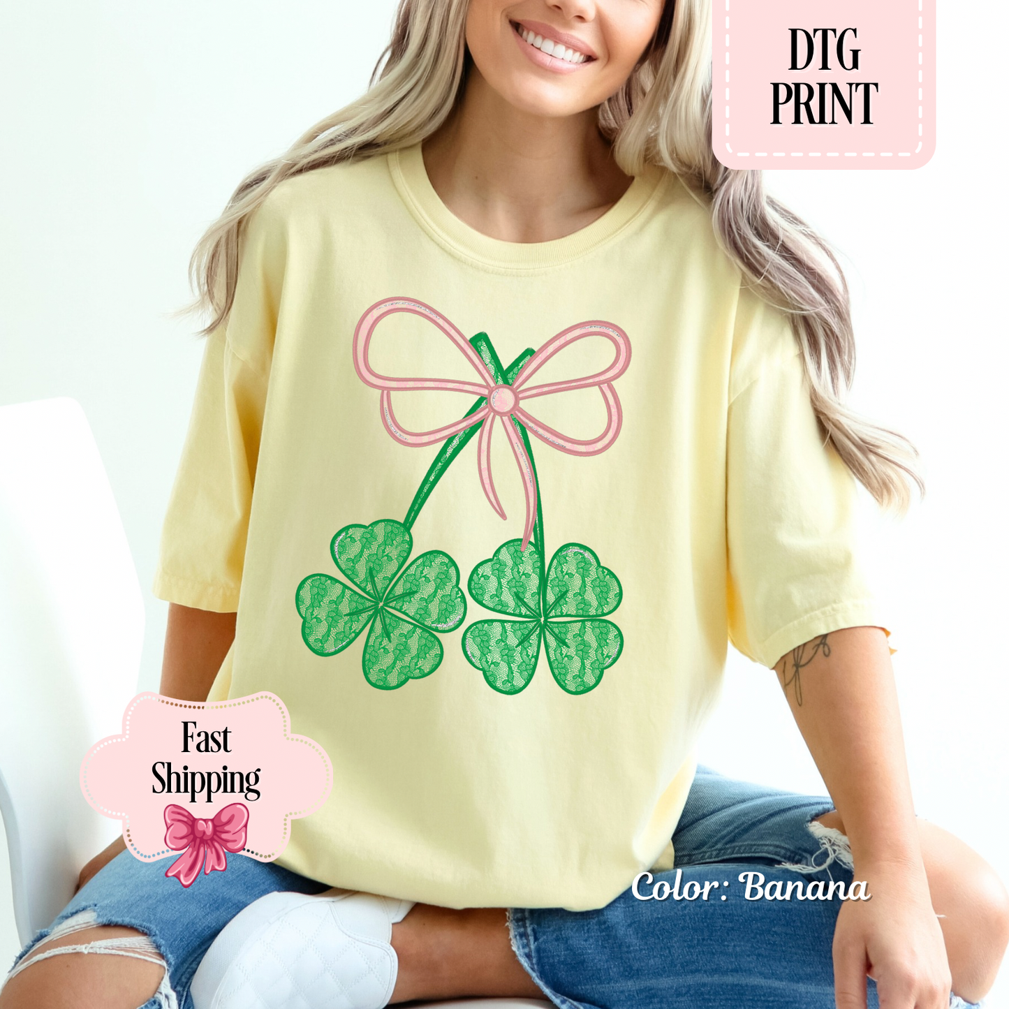 Pink Lace Clovers