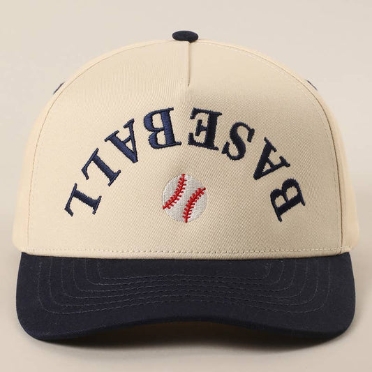Baseball Upside Down Lettering Trucker Hat