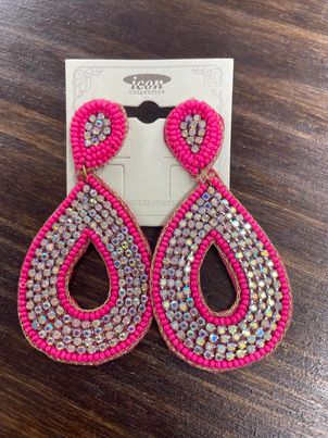 Pink Dangle Earrings