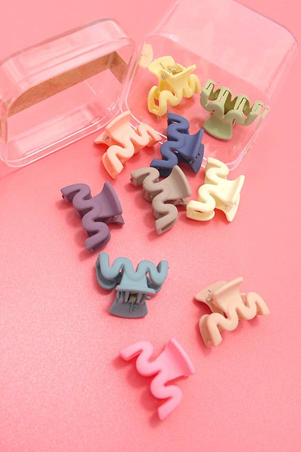 MINI PACK OF 10 FLOWER WAIVY RECTANGLE IN A CASE |
