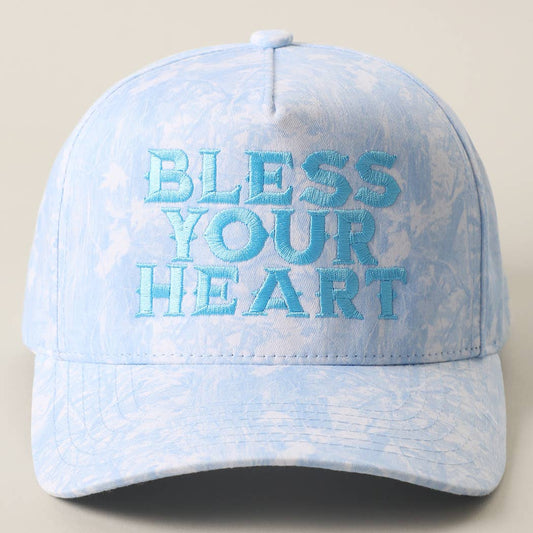 BLESS YOUR HEART Embroidery Camo Trucker Hat
