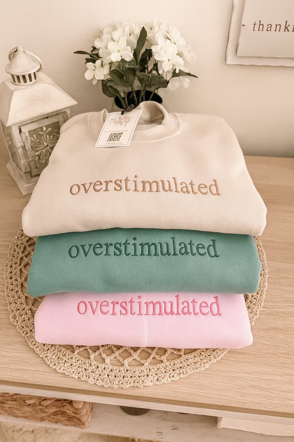 Overstimulated Embroidered