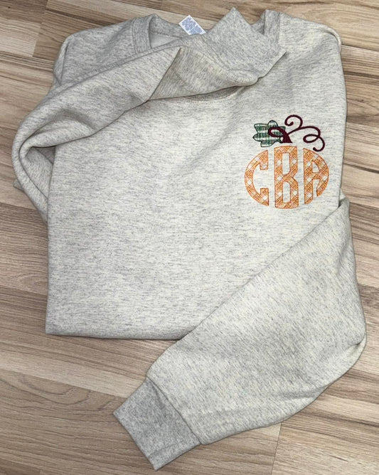 Checkered Monogrammed Sweatshirt