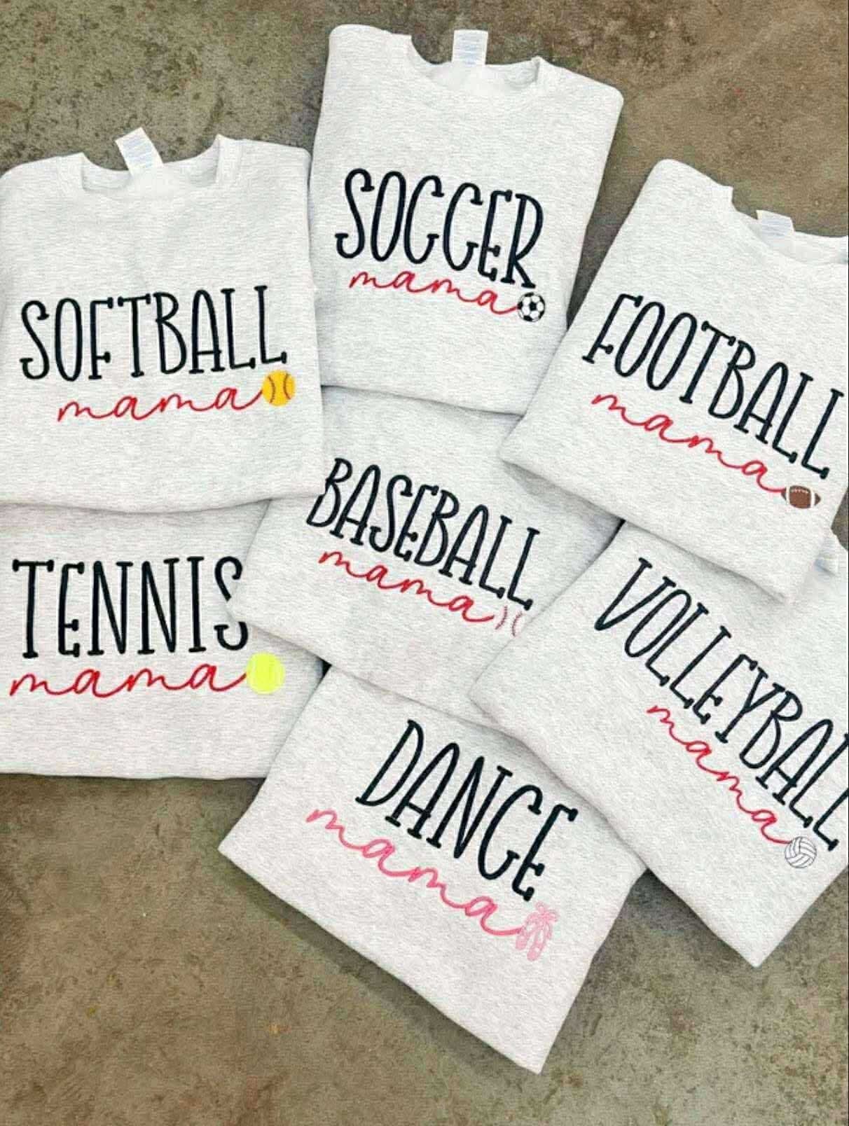 Sports Mama Embroidered Apparel