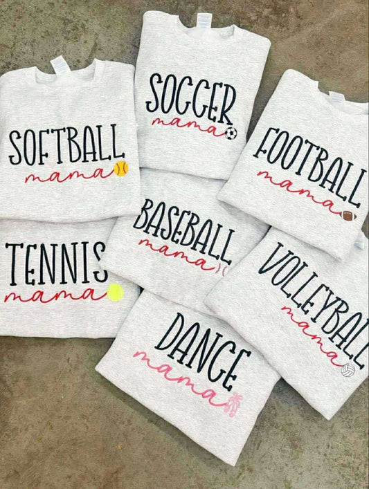 Sports Mama Embroidered Apparel