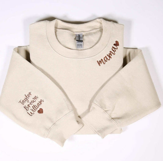 Curved Family Title With Sleeve Options