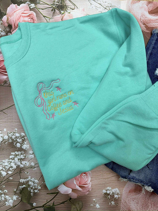 This Girl Runs On Coffee & Jesus