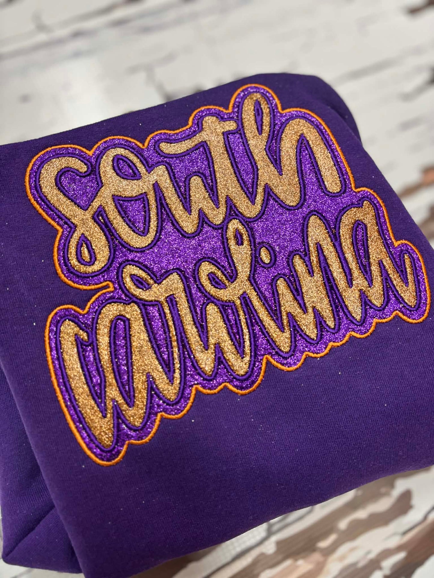 Glitter Applique South Carolina Embroidery