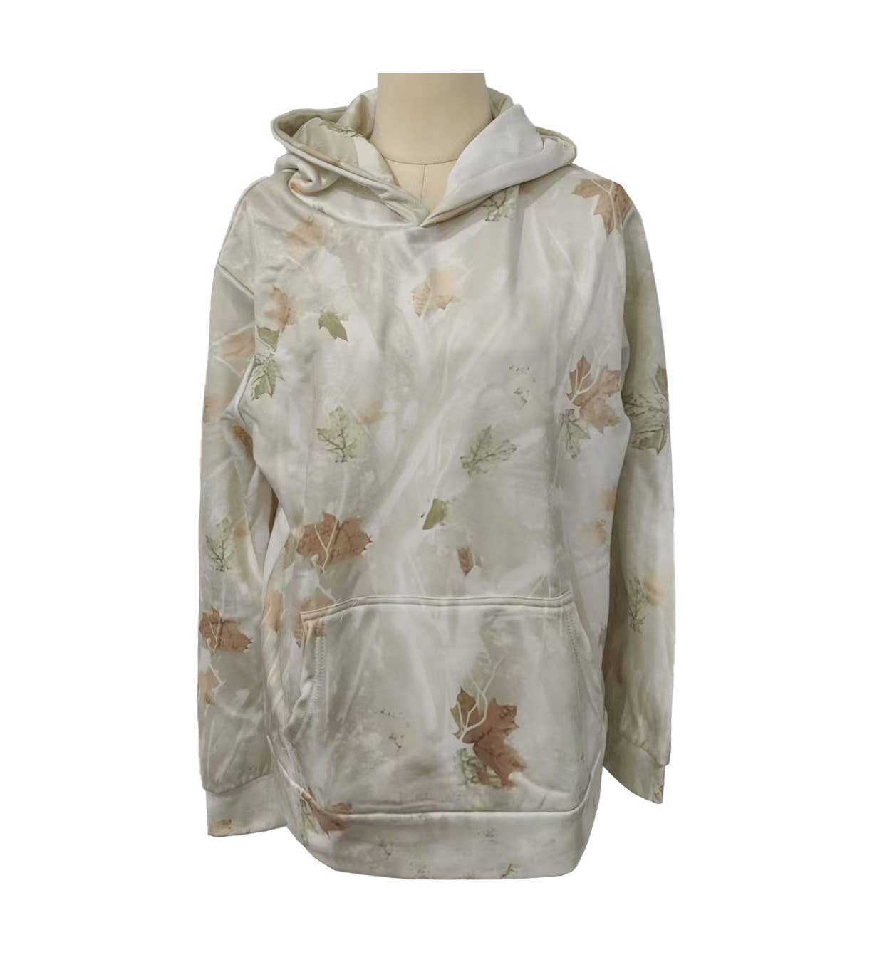 Trendy Viral Forest Camo Print Oversized Hoodie