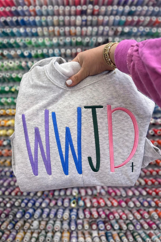 WWJD 💗 Embroidery
