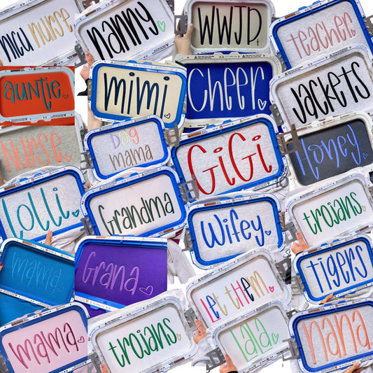 Custom Handlettered Embroidered Sweatshirt