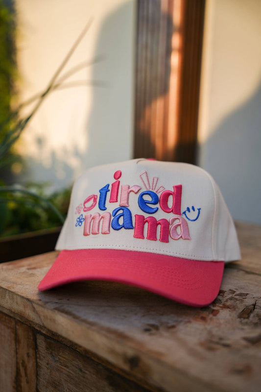 TIRED MAMA CANVAS CAP