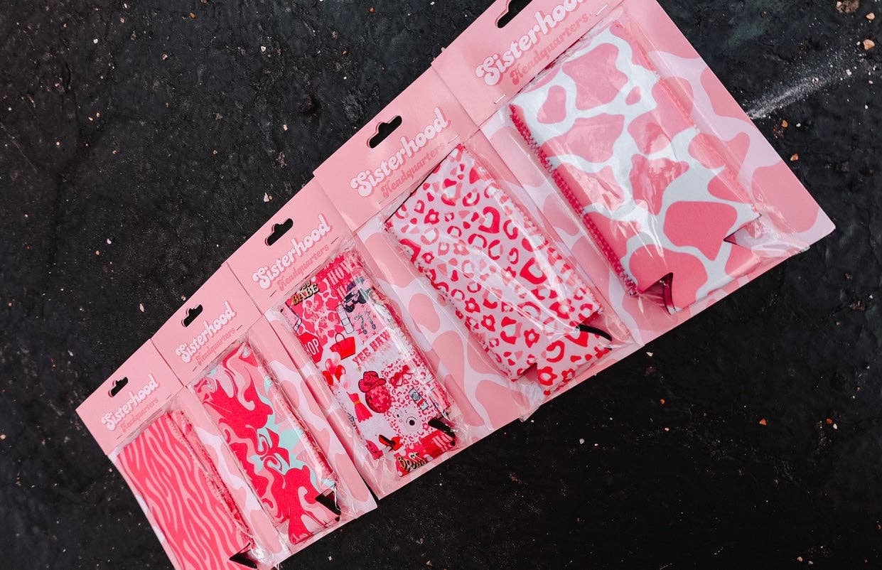 Sassy Leopard Sips Koozie Set