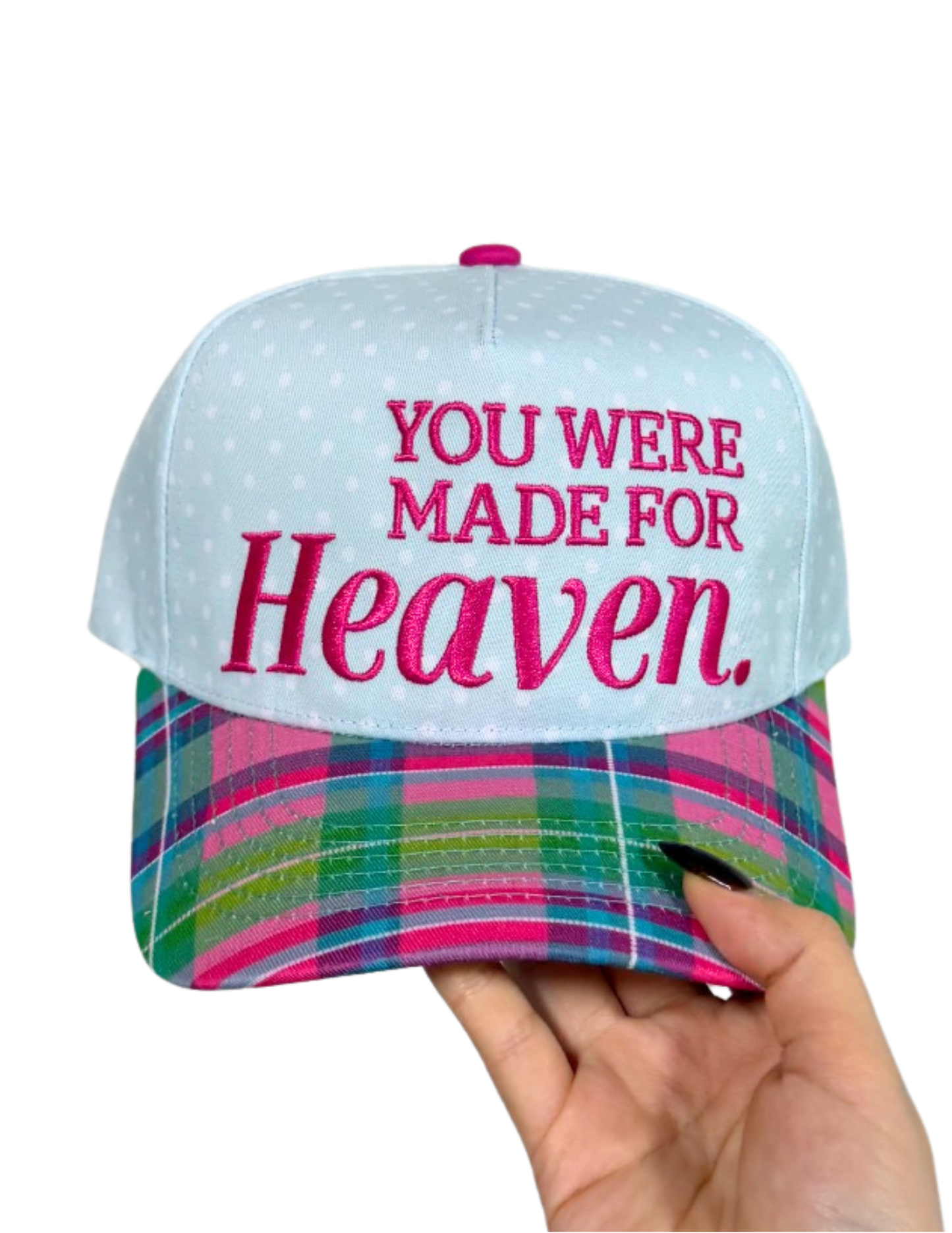 YOU WERE MADE FOR HEAVEN CANVAS CAP