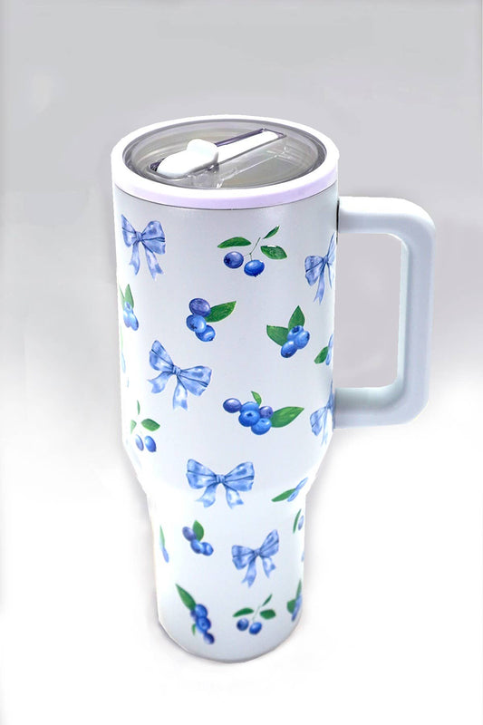 BLUEBERRY DUSTY BLUE | 40oz SPILL FREE STAINLESS STEEL