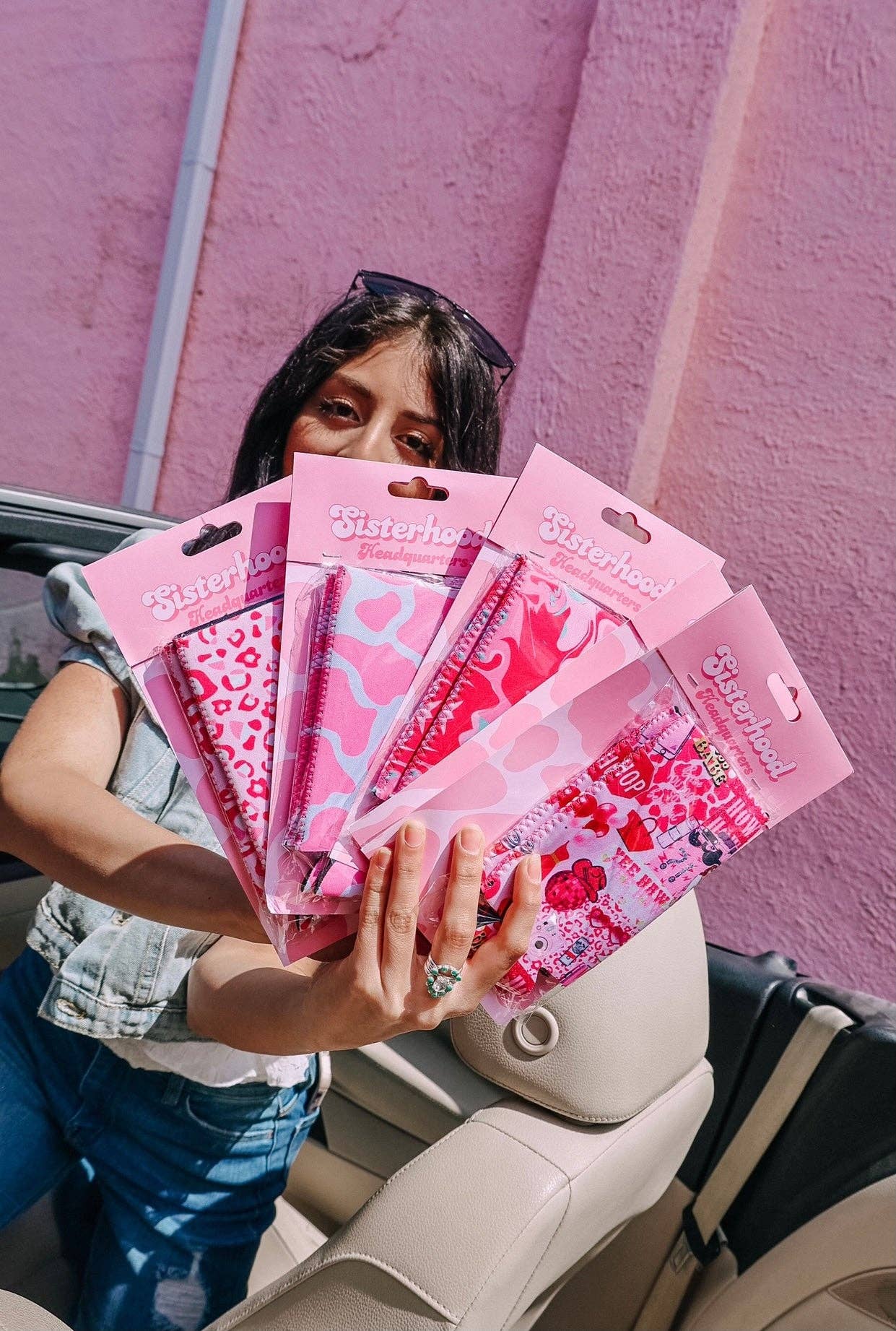 Sassy Leopard Sips Koozie Set