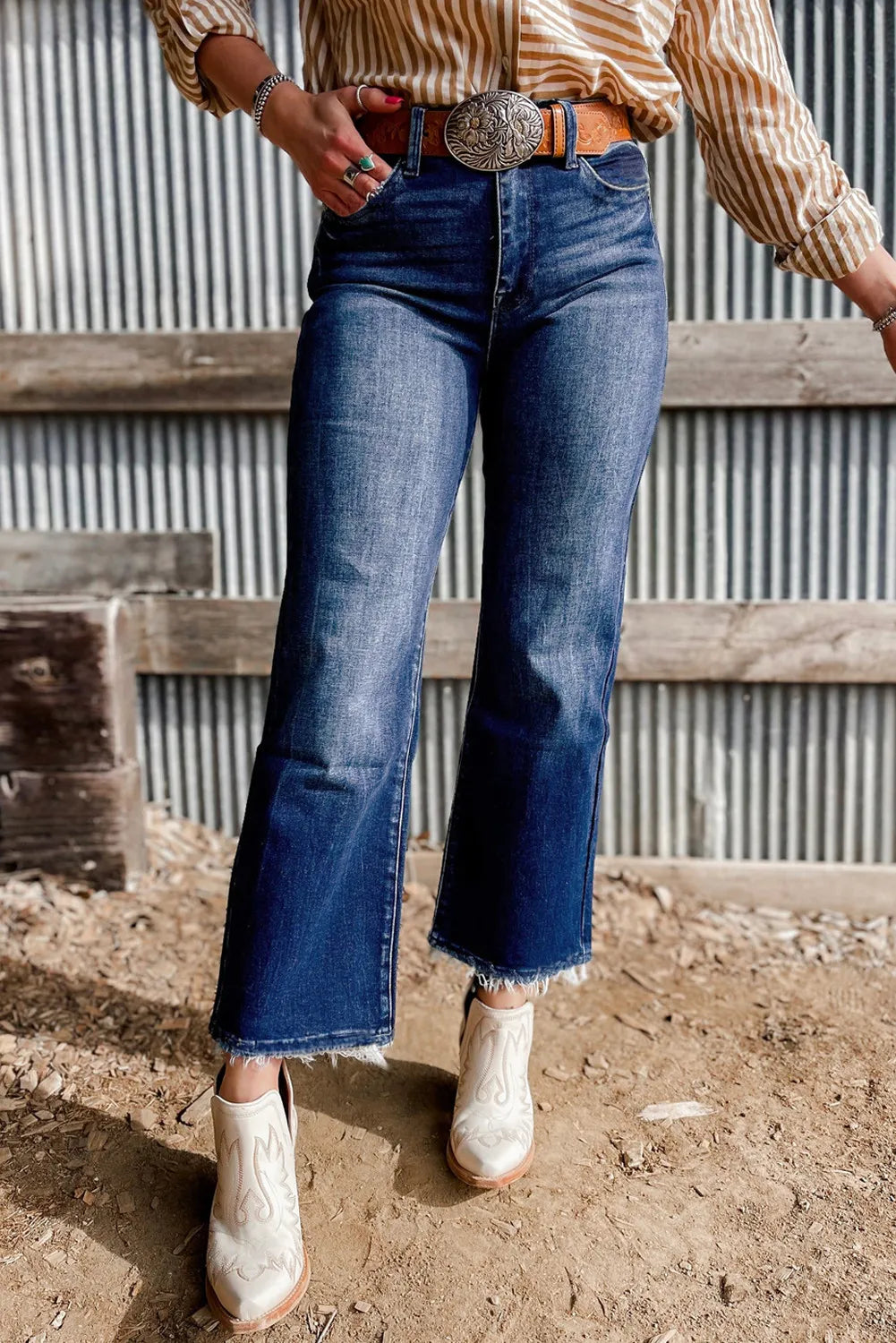 CC - Azure Drift High-Waist Flare Jeans