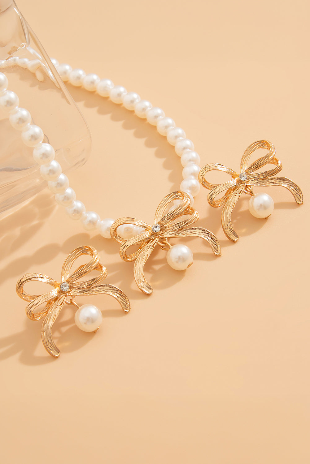 Golden Hour Charm Chain Necklace and Earrings