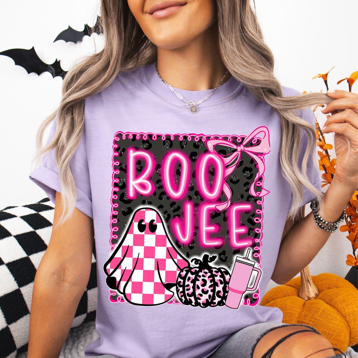Boo Flowers & Checkered
