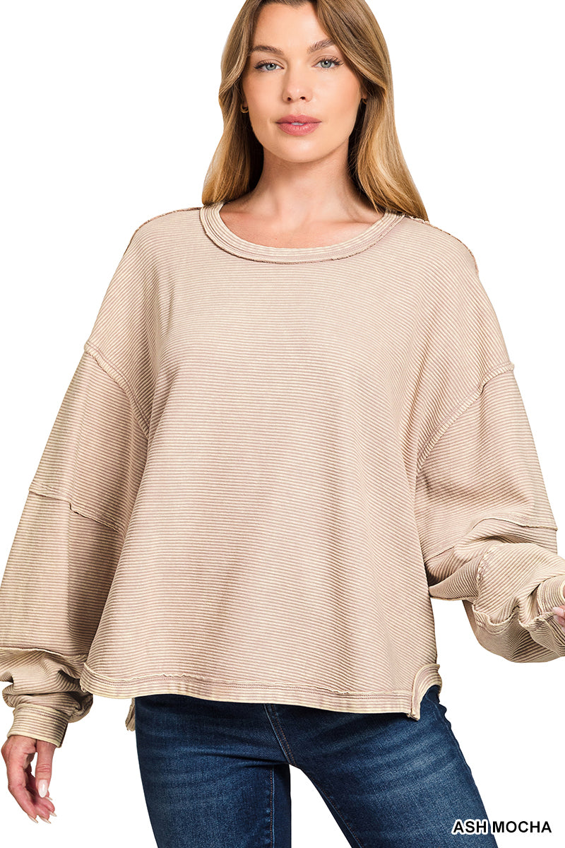 Raw Edge Vibe Pullover