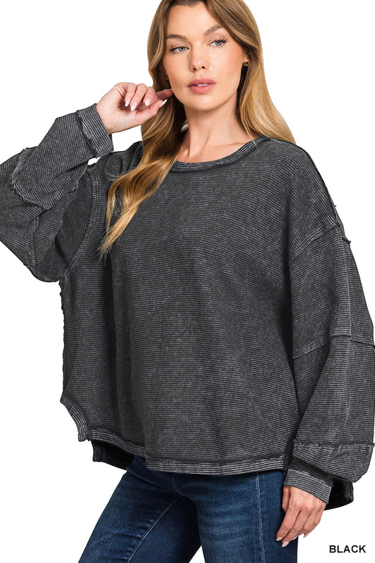 Raw Edge Vibe Pullover