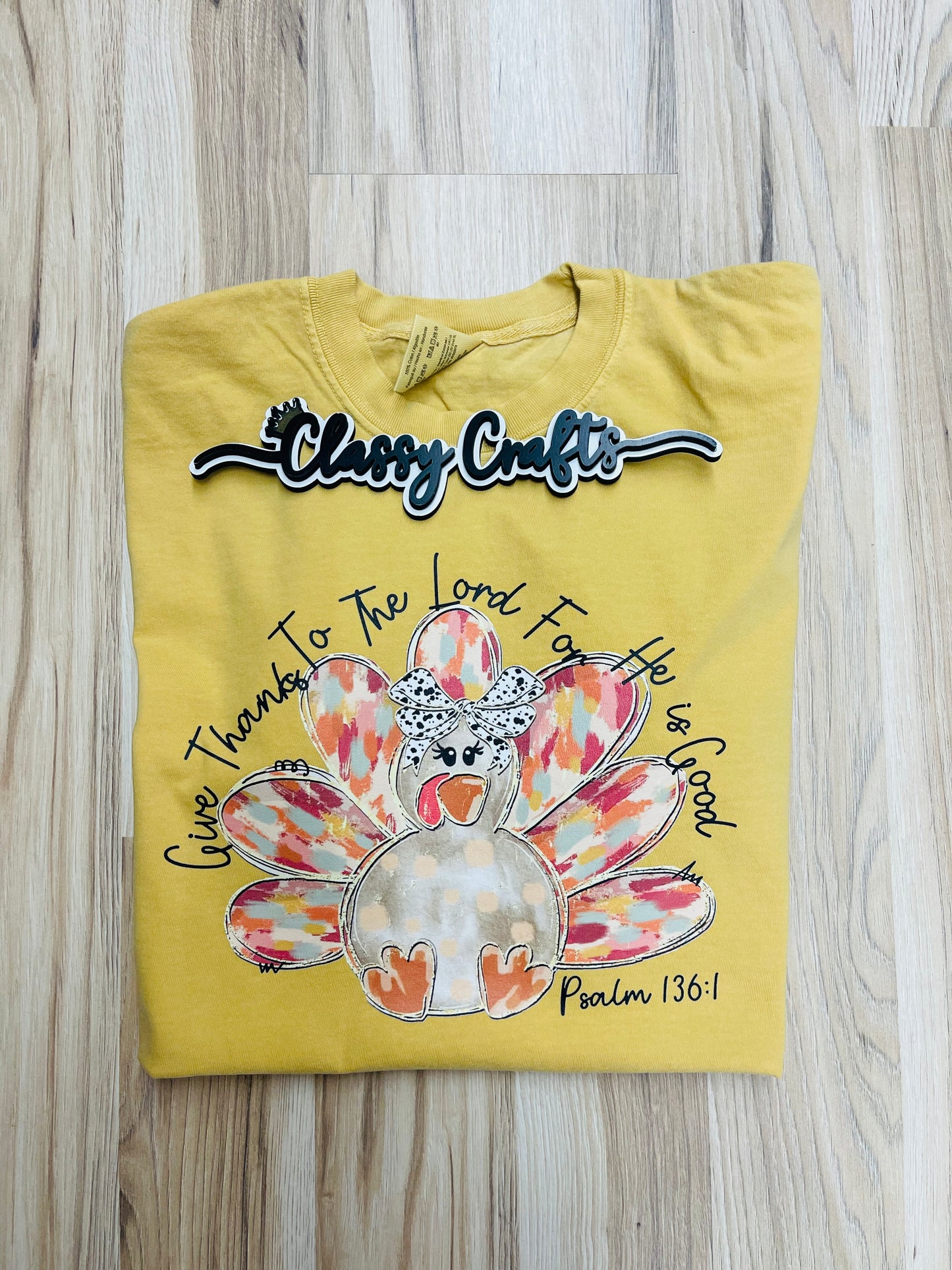 Give Thanks Turkey Tee - Comfort Col